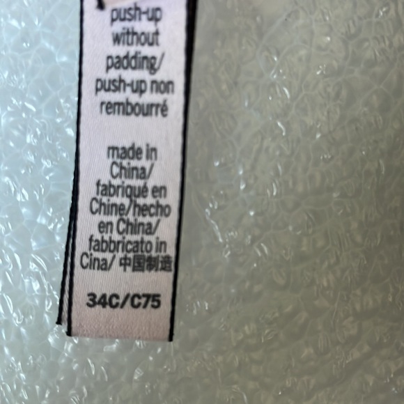 Victoria’s Secret Dream Angels underwire grey lace and stripe combo Sz 34C - Picture 5 of 7